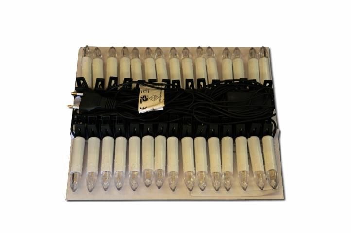 Świąteczne świece z 30 LED diodami